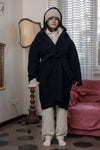 BASERANGE Tagus wool coat BAS-COTAP-WO-WI23-SHENLAN Dark blue